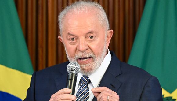 El presidente de Brasil, Luiz Inácio Lula da Silva, habla durante una reunión ministerial el 20 de diciembre de 2023. (Foto de EVARISTO SA / AFP).