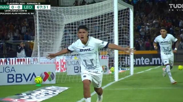 Piero Quispe anota su primer gol con Pumas UNAM y les da la victoria sobre León por Liga MX | VIDEO