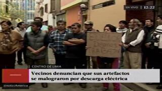Cercado de Lima: sobrecarga eléctrica quemó artefactos