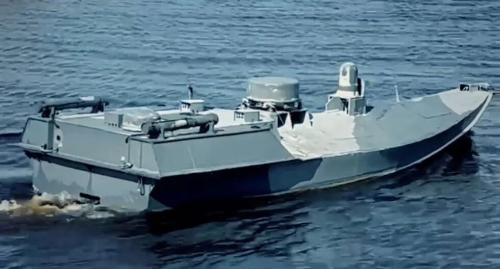 El dron marino de Ucrania que revolucionará la guerra en el mar. (CNN / SBU).