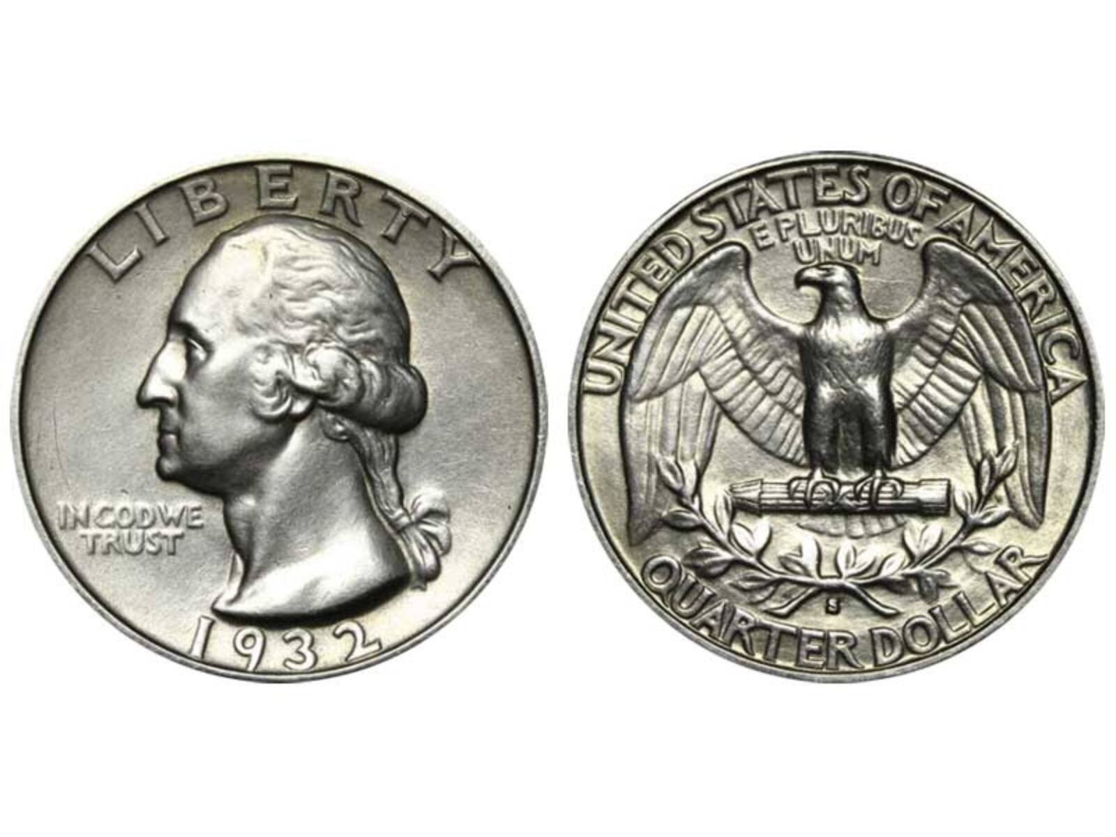 La moneda de 25 centavos se fabricó en honor al bicentenario del nacimiento de George Washington en 1932 (Foto: USA Coin Book)