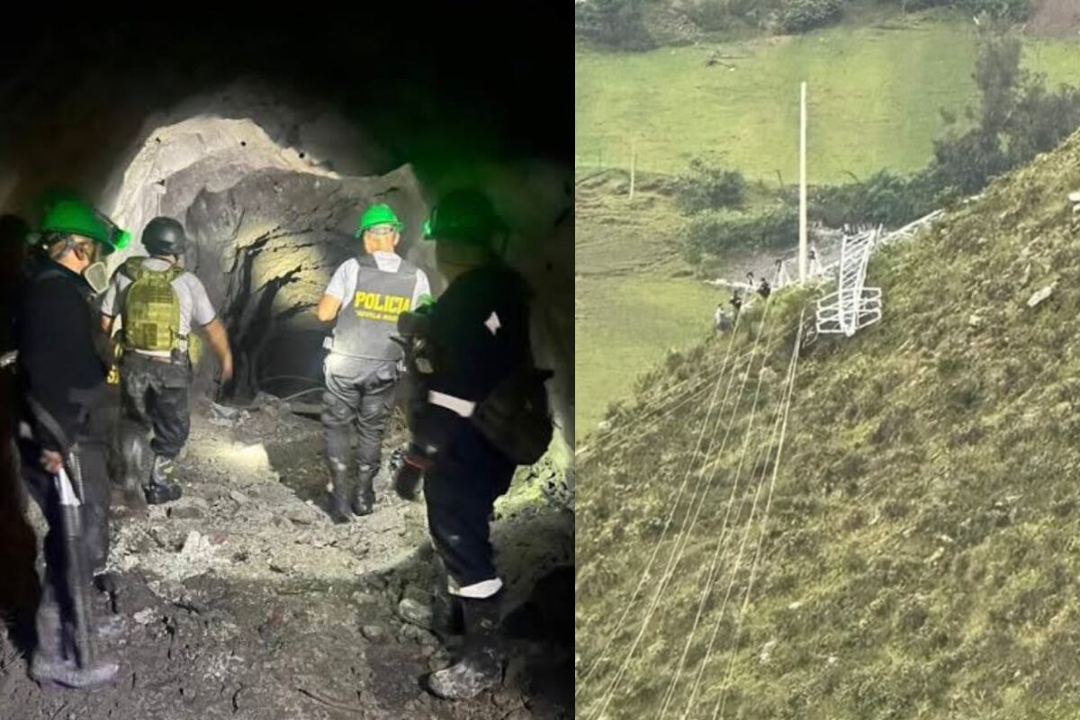 Criminales también intentaron tomar dos galerías. Foto: composición EC/ captura @jmhidalgo y Andina