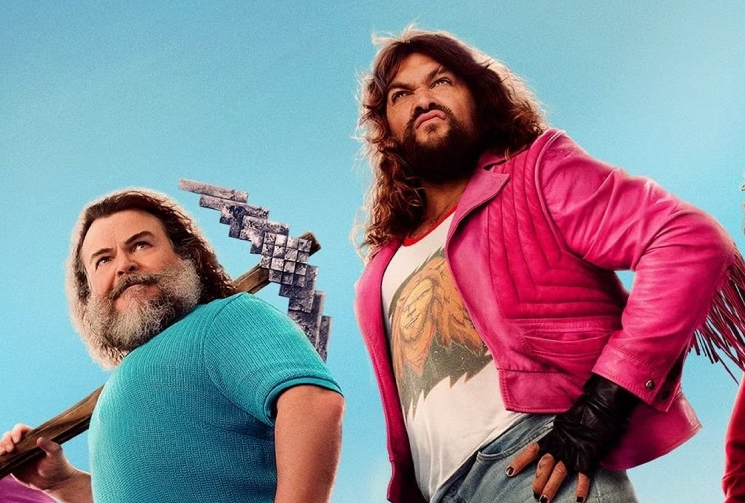 Jack Black y Jason Momoa son los protagonistas de la comedia de aventuras "Una película de Minecraft" (Foto: Warner Bros. Pictures)