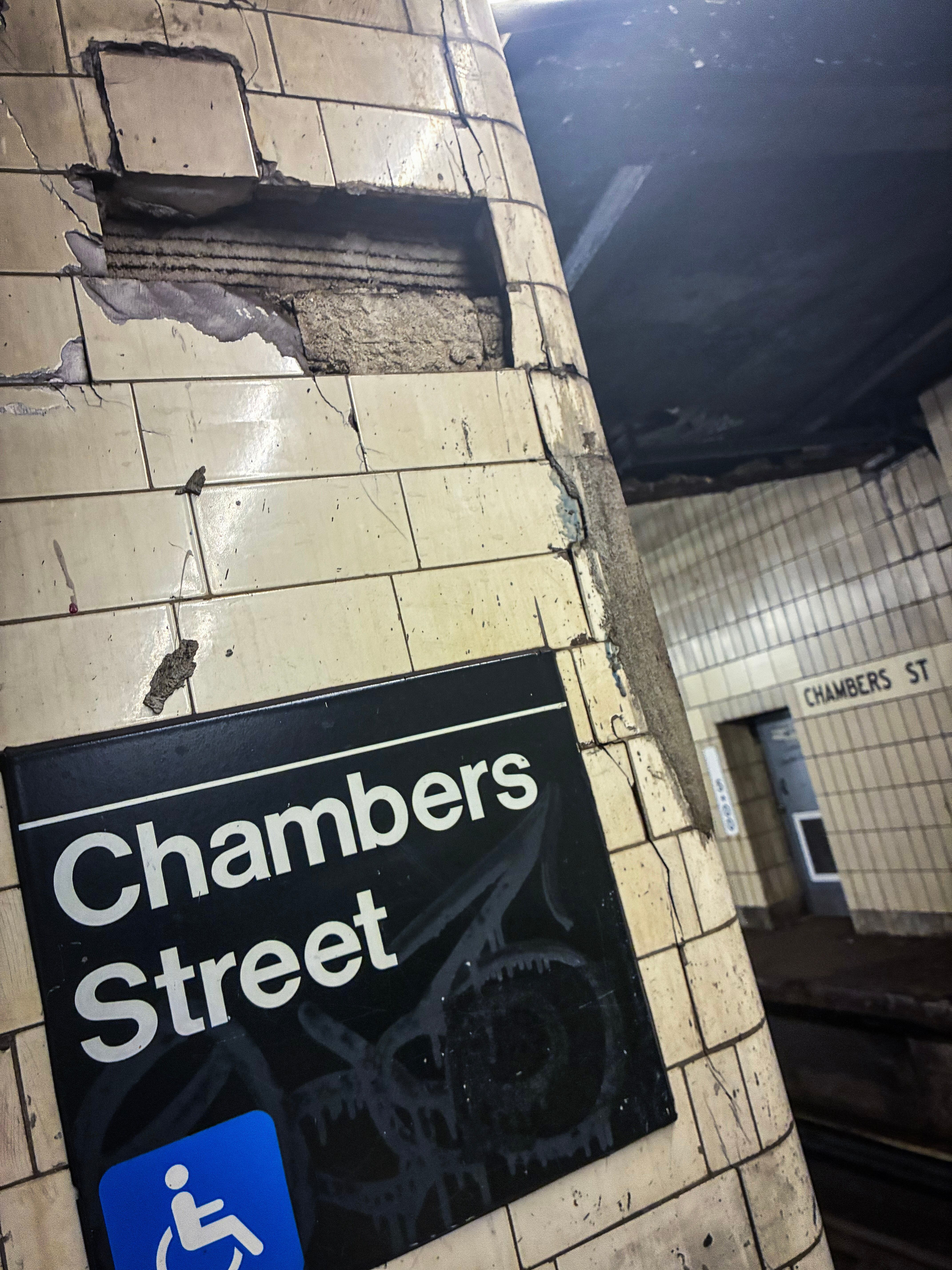 Vistas actuales de la Chambers St station de la línea J (Foto: MTA)