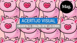 Un corazón se oculta entre los cerdos y solo tienes 7 segundos para ubicarlo