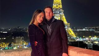 Con la Torre Eiffel de fondo: Lionel Messi compartió una cena junto a Antonela Roccuzzo en París