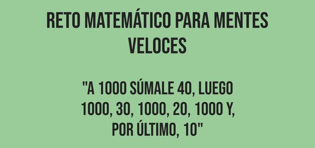El ejercicio matemático para resolver en 10 segundos y sin calculadora: ¿Cuánto da la cuenta?