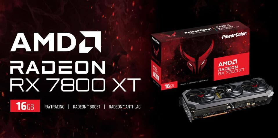 AMD Radeon RX 7800 XT.