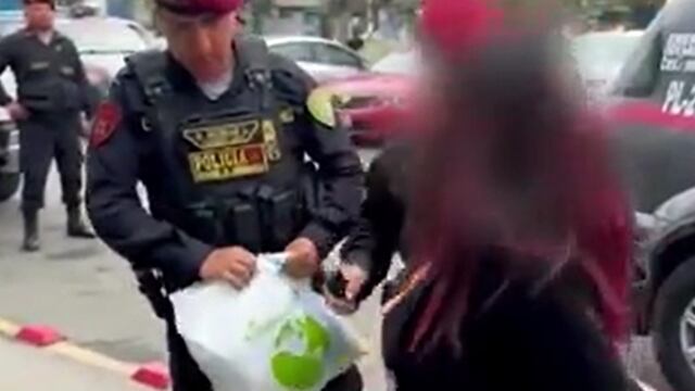 SJL: capturan a mujer que transportaba marihuana en presencia de su menor hija | VIDEO