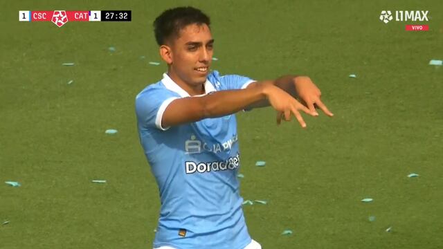Misael Sosa anota el empate para Sporting Cristal vs U. Católica por la Tarde Celeste en el estadio Alberto Gallardo.