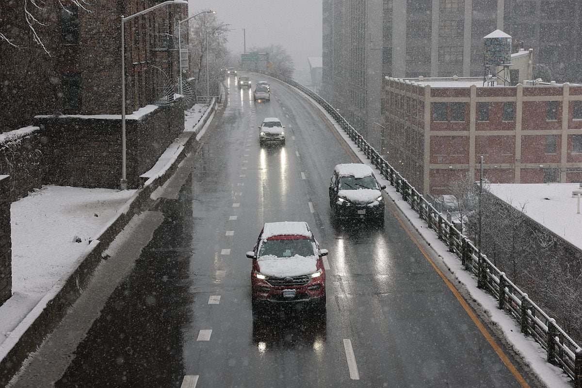 El termómetro se ha mantenido gélido en Nueva York y el lunes 15 fue el día más frío de la temporada. (Foto: ANGELA WEISS / AFP)