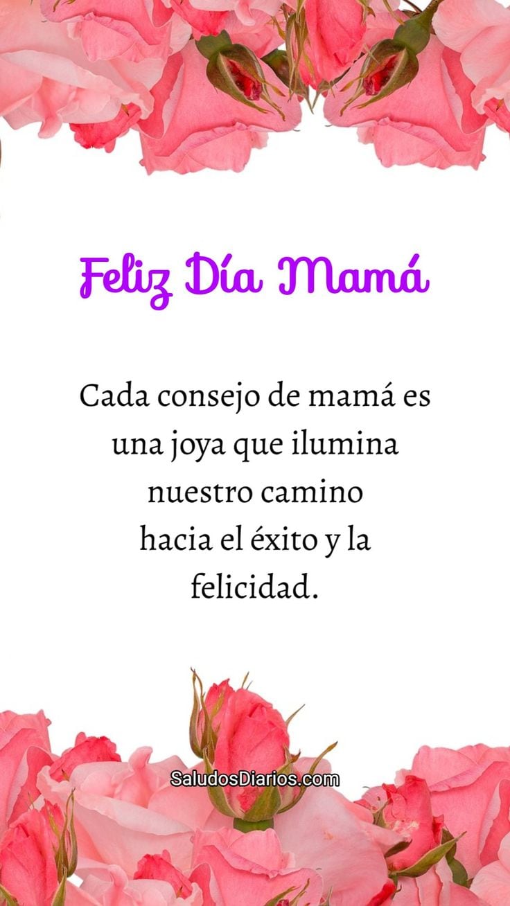 Elige una de estas tarjetas para festejar un ¡Feliz Día de la Madre! desde México este 2025, con mensajes y frases para compartir en WhatsApp. (Foto: Pinterest)