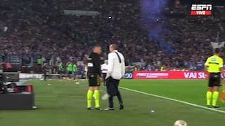 ¡Se volvió loco! Allegri fue expulsado por encarar al cuarto árbitro en la final de la Copa Italia