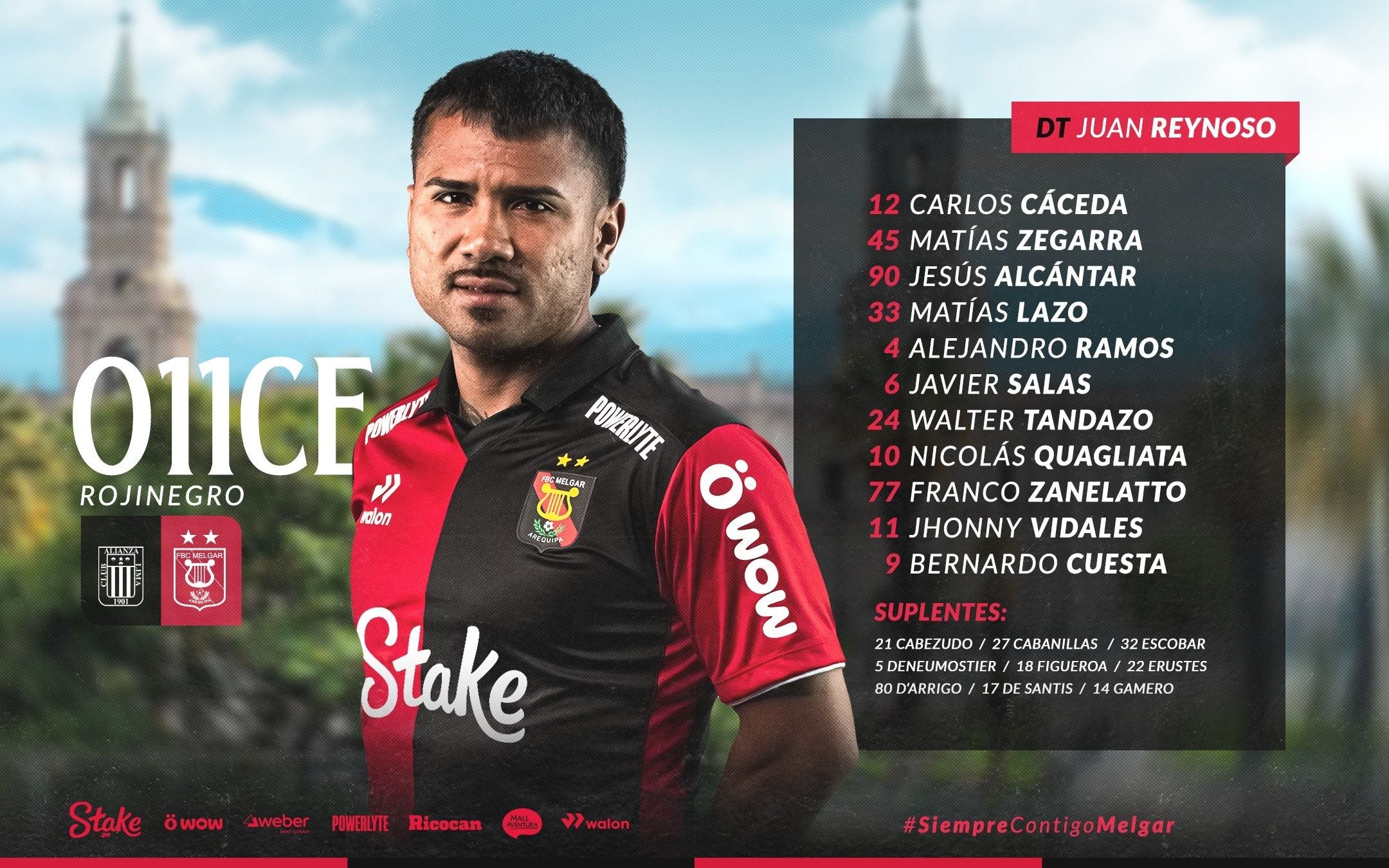 Once titular de Melgar.