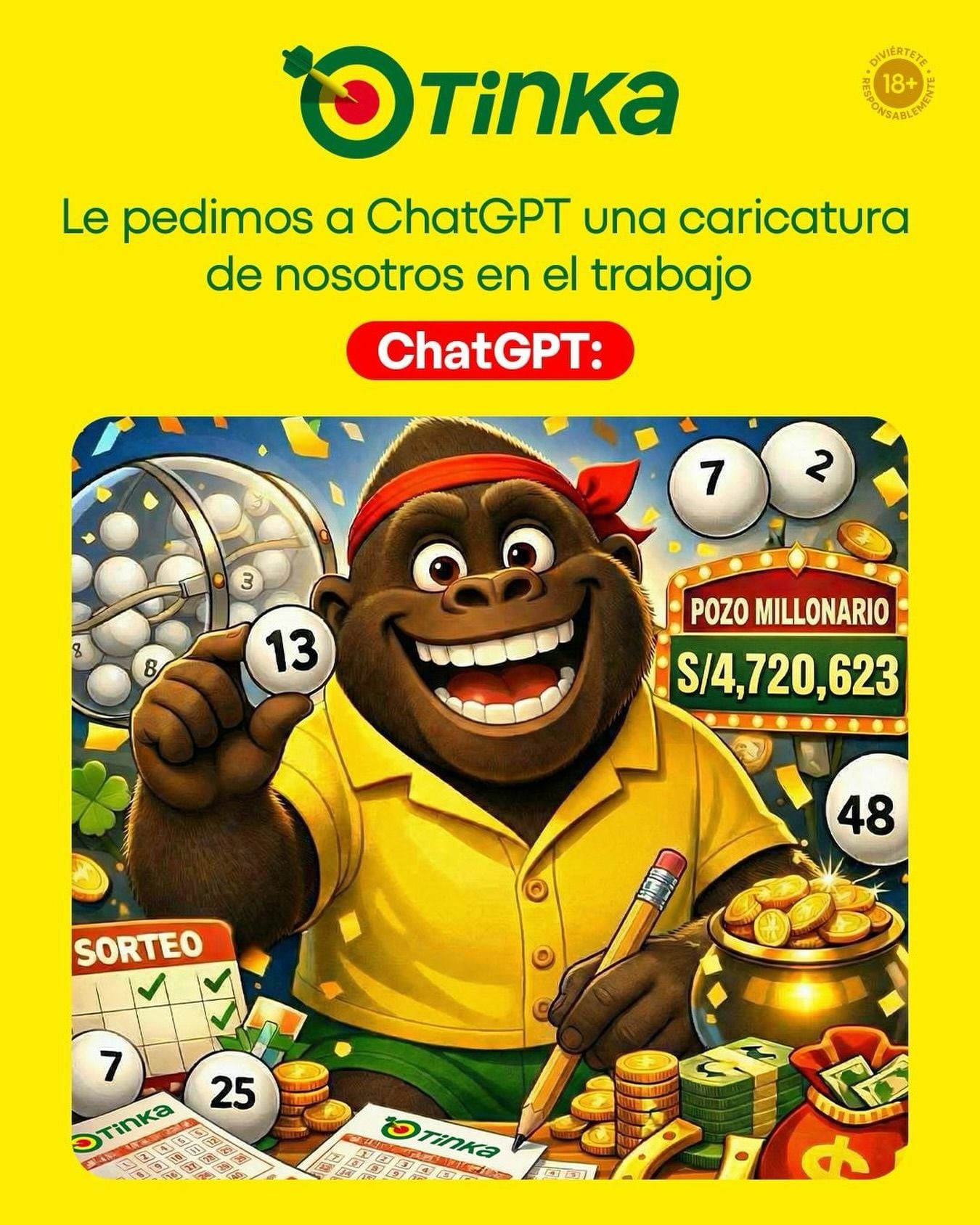 El pozo de La Tinka tiene un premio con más de 4 millones y esta noche de domingo ¡Tú puedes ser el próximo millonario del Perú!