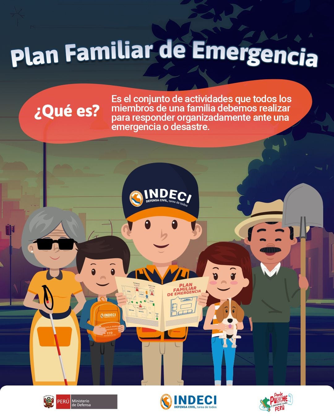 Recuerda elaborar un plan familiar con tu familia.