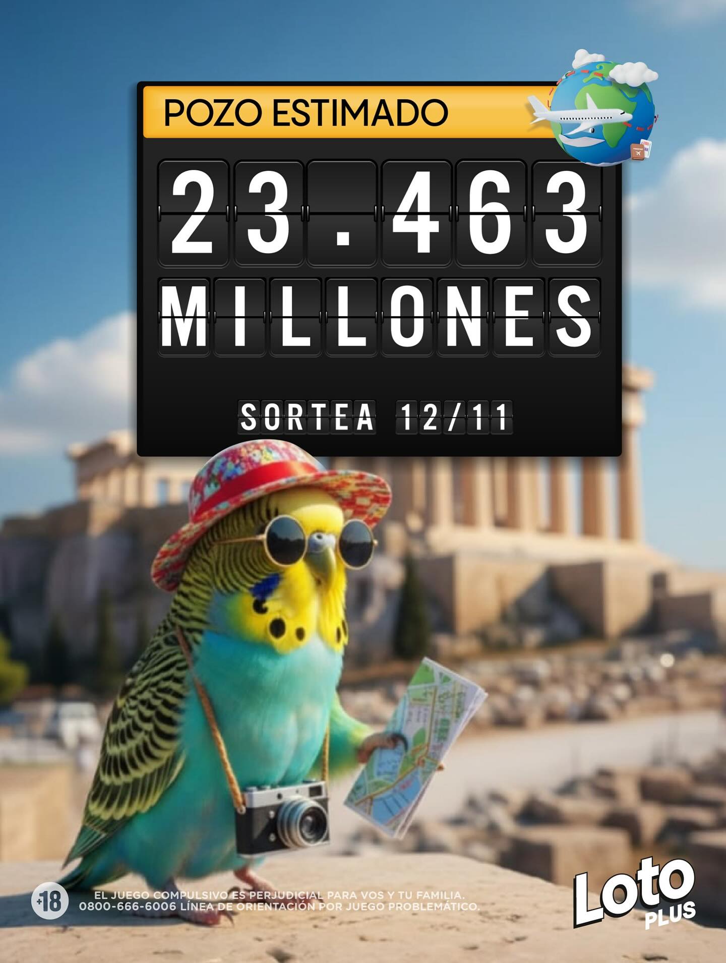 El nuevo Loto Plus se sorteará en la noche de este miércoles 12 de noviembre con un gran pozo de: