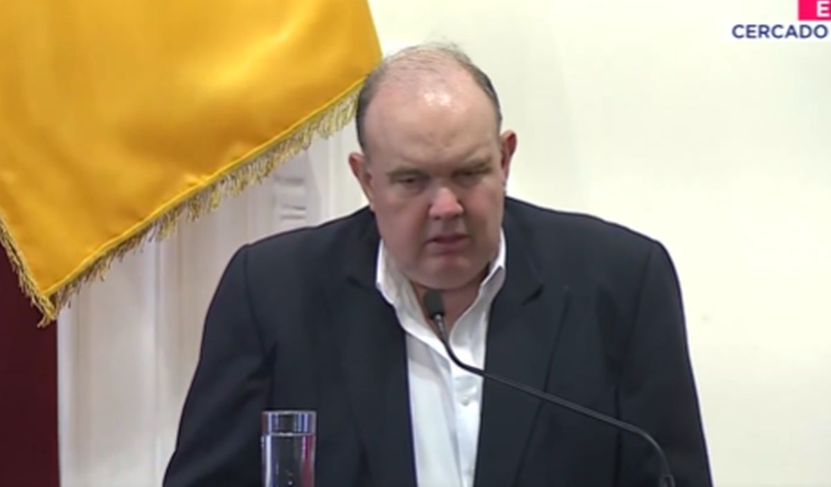Durante la sesión de Concejo municipal, Rafael López Aliaga comunica su renuncia al cargo de alcalde de Lima, para participar, como candidato presidencial del partido Renovación Popular, en las Elecciones Generales 2026 | Foto: Captura de video / Canal N