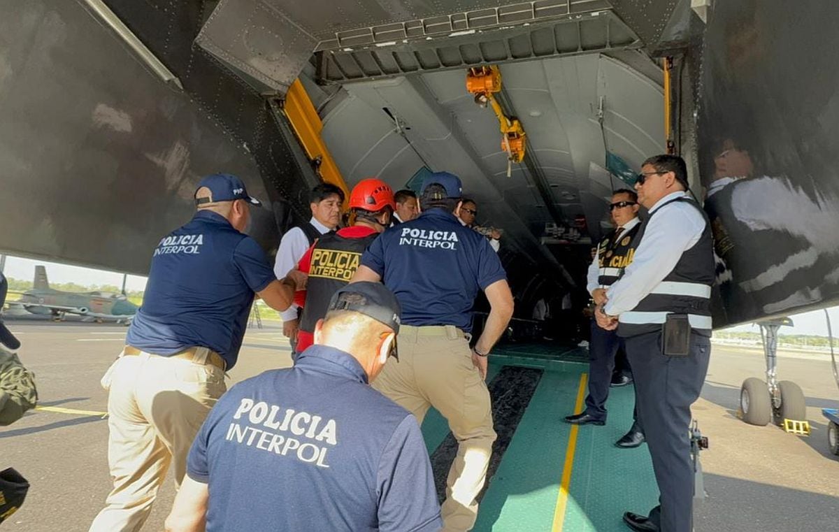 Imágenes de la entrega de 'El Monstruo' a las autoridades del Perú | Foto: Policía Nacional