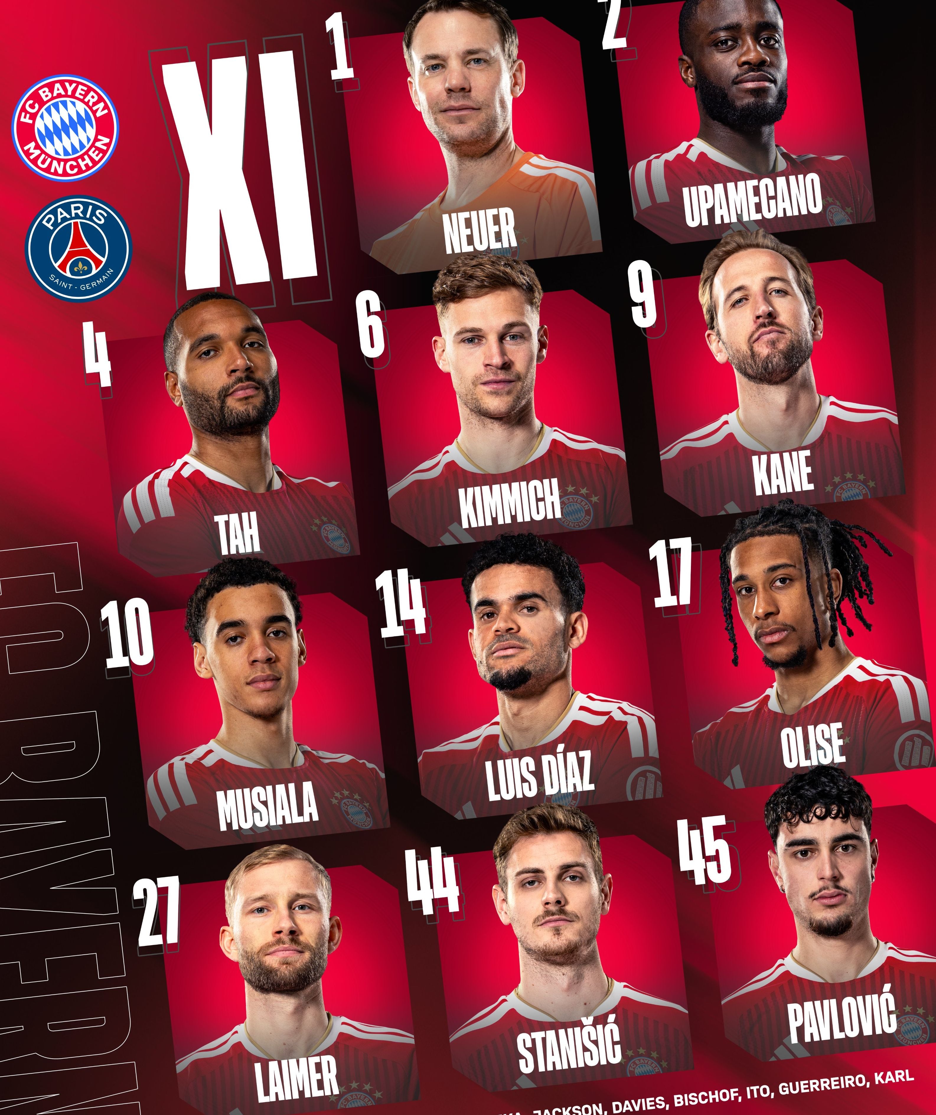Oncena confirmada de Bayern