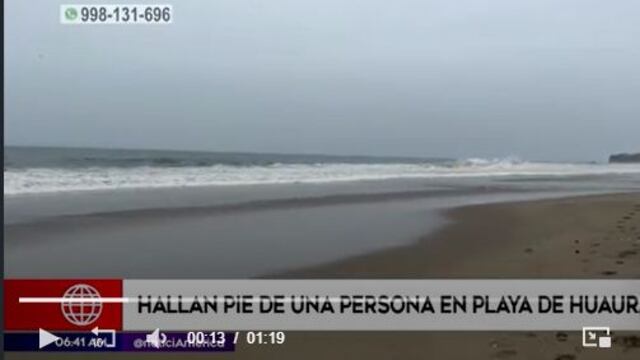 Huaura: Hallan un pie cercenado que sería de turista mexicana descuartizada | VIDEO