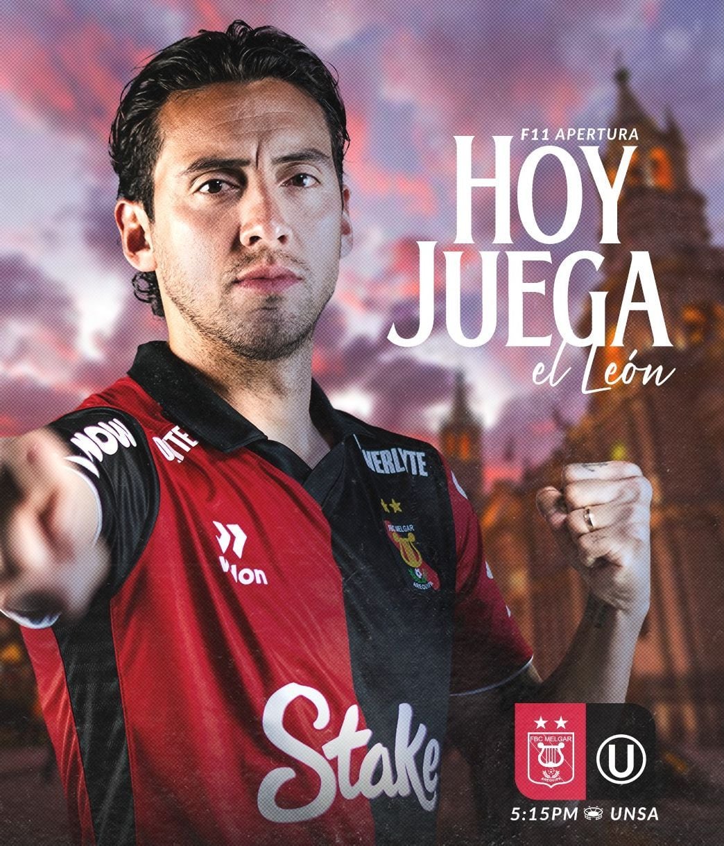 Así anuncia FBC Melgar el encuentro de esta tarde ante Universitario
