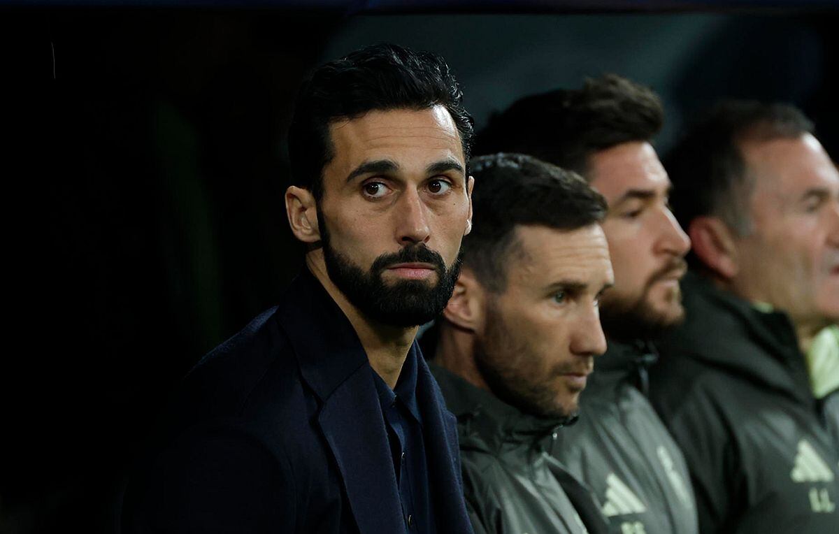 Álvaro Arbeloa , entrenador de Real Madrid, durante el partido ante Mónaco por la Champions League | Foto: EFE/ Juanjo Martín