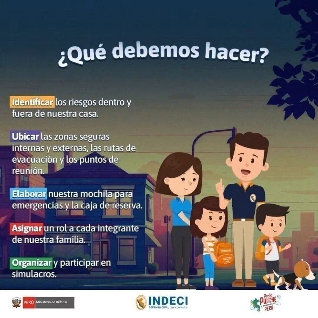 Elabora tu Plan Familiar de Emergencia asignando roles a cada uno de los miembros de tu familia.
