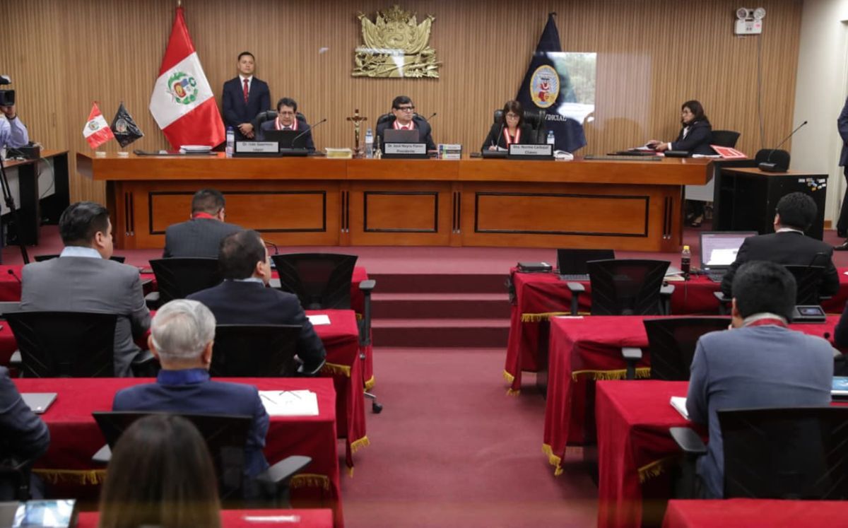 Así se desarrolla la audiencia donde se da a conocer el adelanto de fallo del Poder Judicial sobre el caso del golpe de Estado del 7 de diciembre de 2022 | Foto: Julio Reaño/@photo.gec