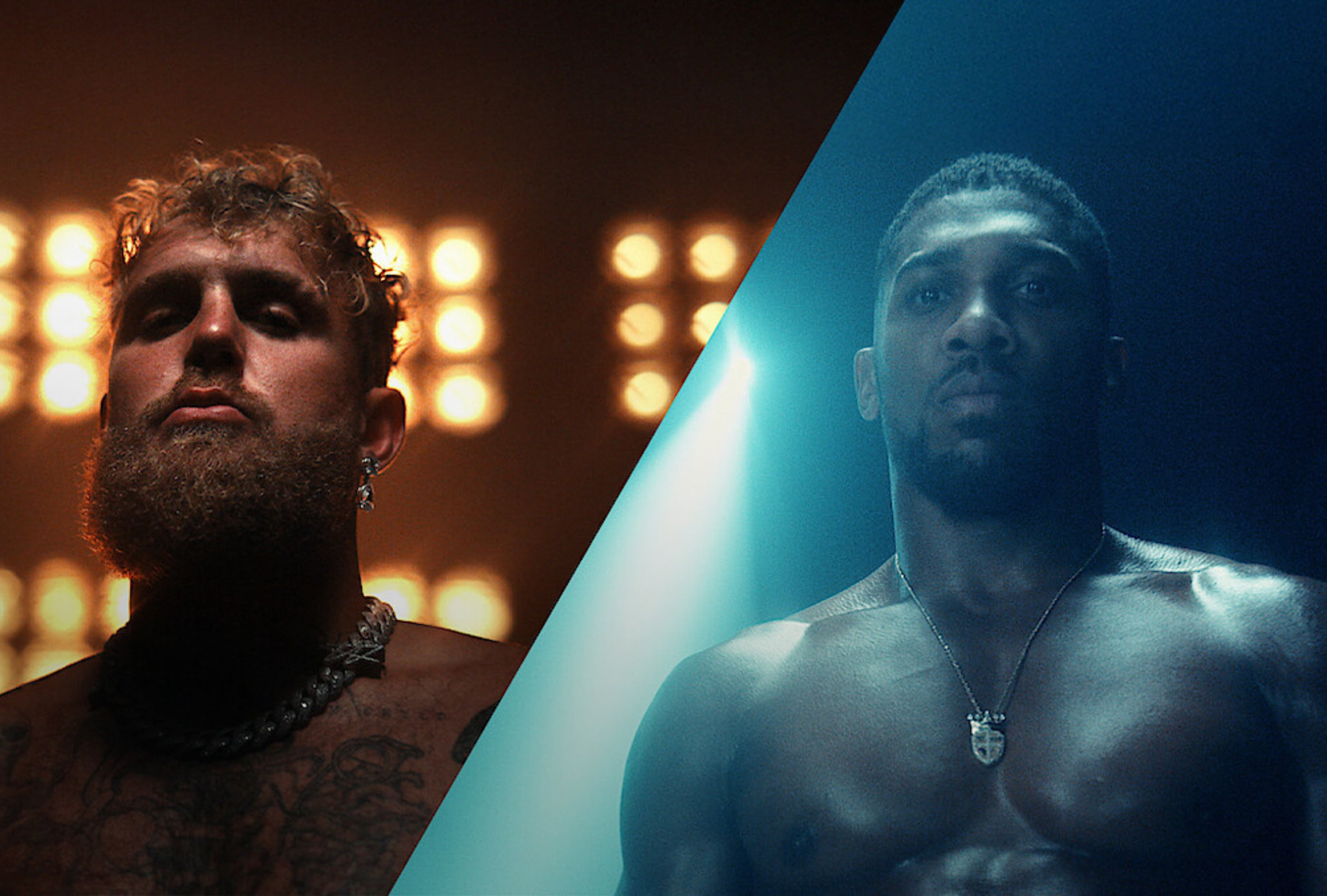 El viernes 19 de diciembre, Jake Paul y Anthony Joshua finalmente se enfrentarán en el ring para Jake vs. Joshua, un evento mundial de boxeo en vivo que se transmitirá exclusivamente por Netflix. El enfrentamiento ha estado cobrando impulso durante meses: el regreso de Joshua, el ascenso constante de Paul en la clasificación de peso crucero y el espectáculo de un enfrentamiento de peso pesado en Miami han elevado la expectativa a un nuevo nivel. | Crédito: Netflix