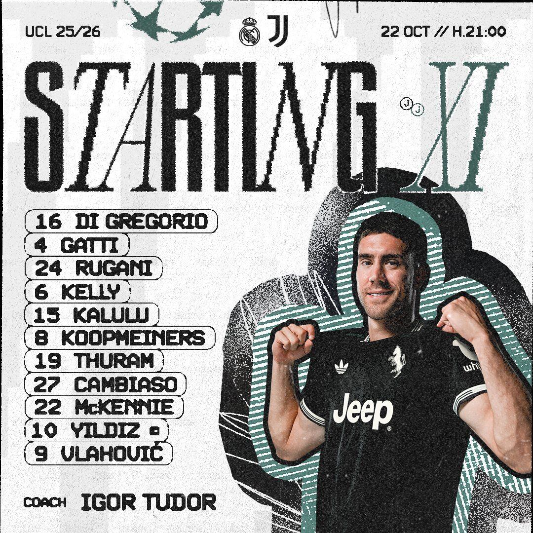 Once titular de Juventus.