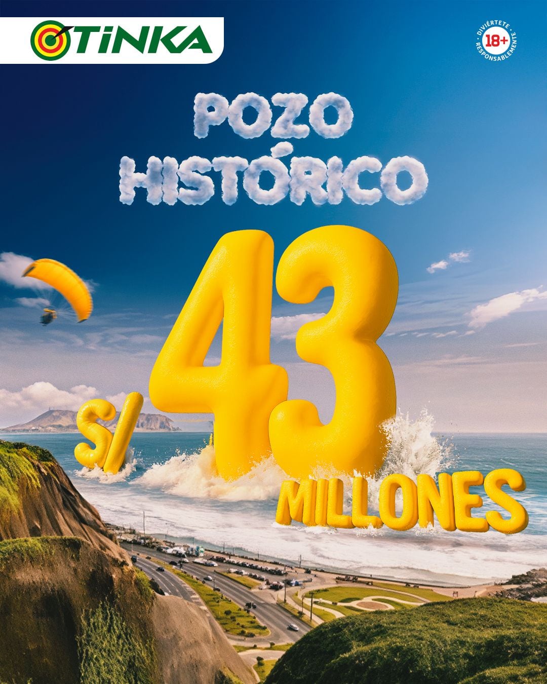 El Pozo de La Tinka tiene un pozo histórico con más de 43 millones y esta noche de miércoles ¡Tú puedes ser el próximo millonario del Perú!