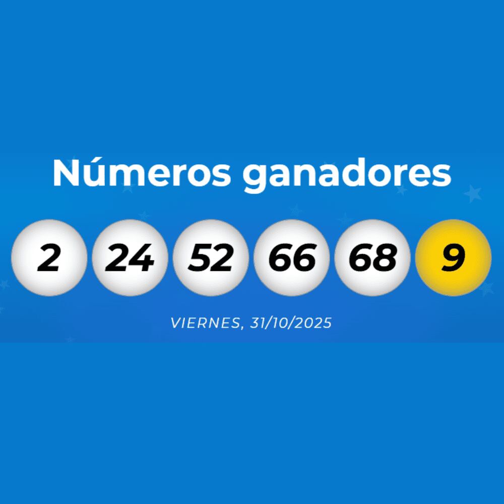 Números ganadores del último sorteo de Mega Millions.