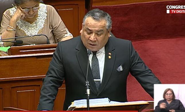 Adrianzén responde a la interpelación en el pleno del Parlamento | Canal del Congreso