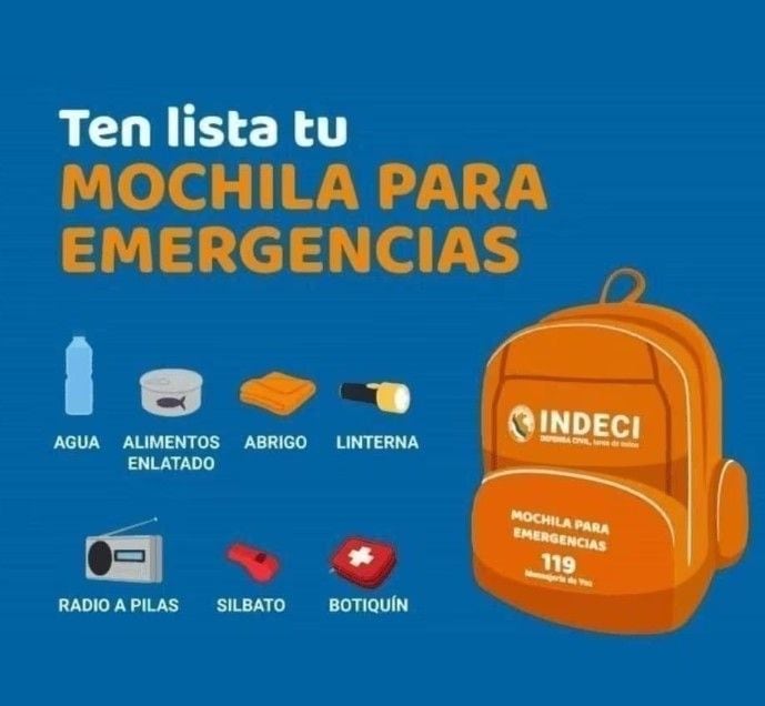 REVISA LO QUE UNA MOCHILA DEBE EMERGENCIAS PARA EL HOGAR DEBE CONTENER.