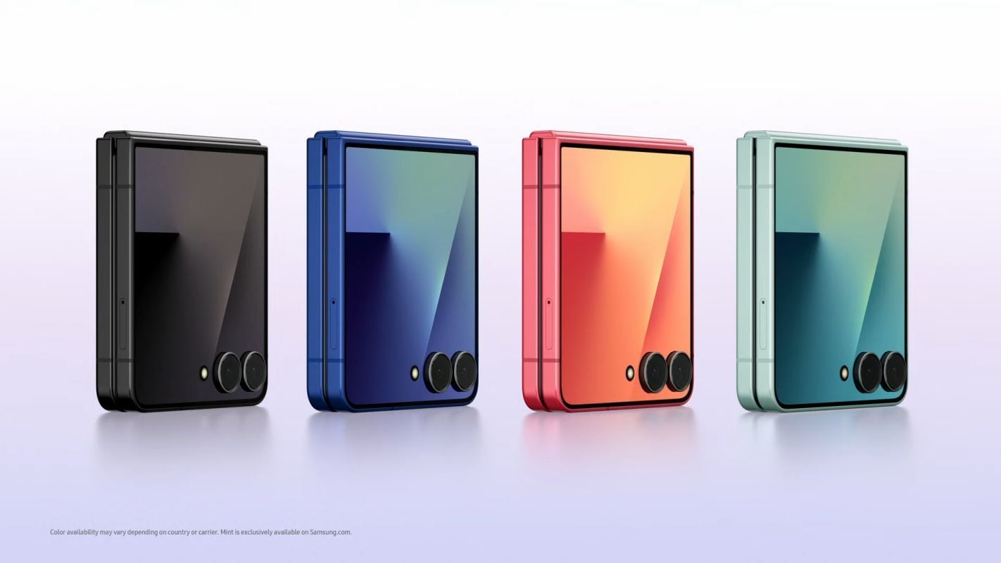 Aquí todos los colores del Galaxy Z Flip 7