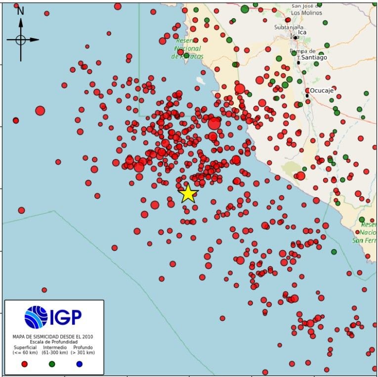 Sismos reportados durante la madrugada del domingo 12 de octubre.
