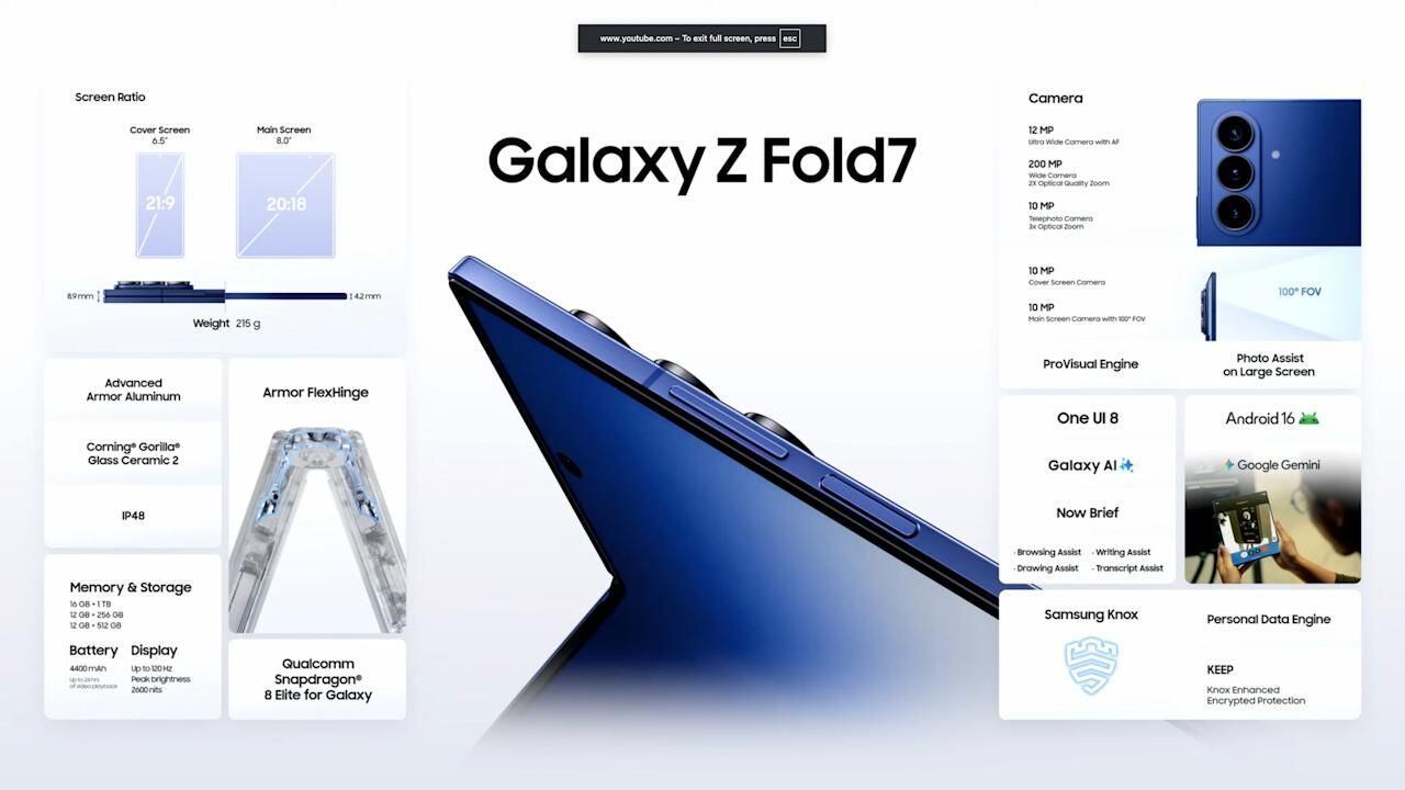 Mientras exploramos el nuevo Flip, aquí un resumen de todo lo dicho del Fold 7