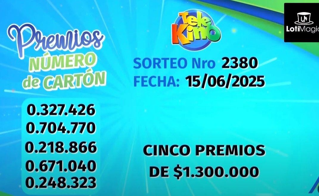 NÚMEROS GANADORES CON EL NÚMERO DE CARTÓN