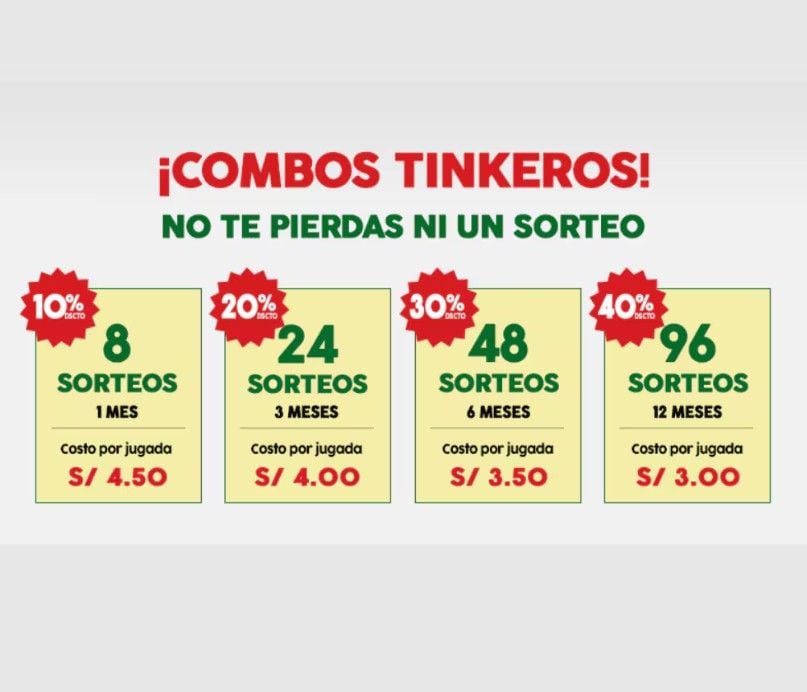 Puedes retar a tu suerte con los combos de jugadas compradas.
