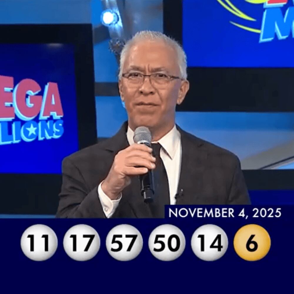 Resultados del sorteo en vivo de Mega Millions.