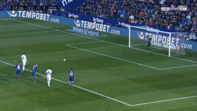 Real Madrid vs. Levante: Bale marcó el 2-1 desde el punto de penal | VIDEO