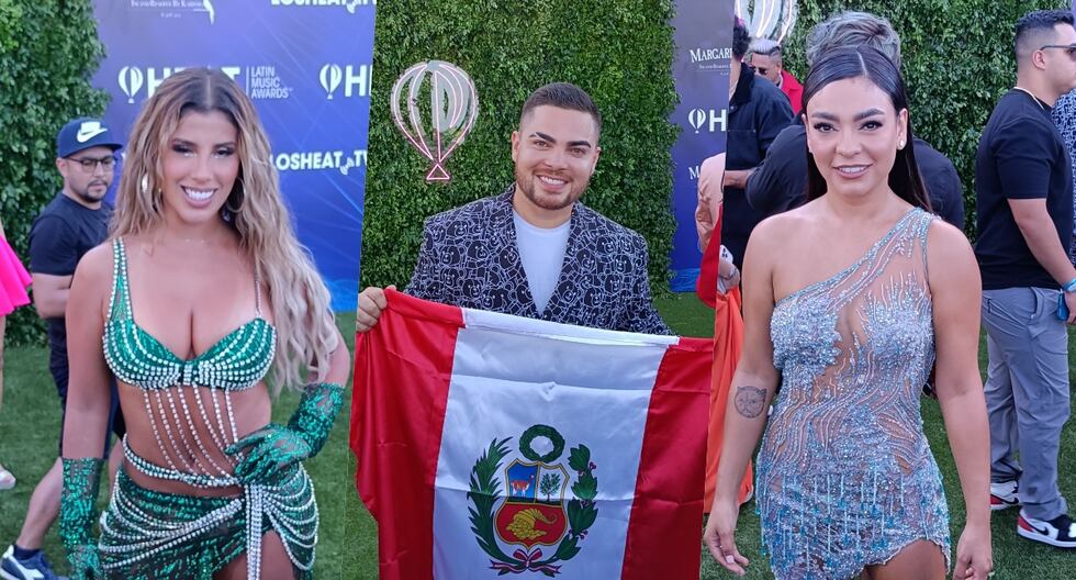 Yahaira Plasencia, Álvaro Rod y Cielo Torres participaron de los Premios Heat 2023.