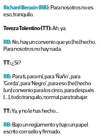 Richard Beraún asegura haber firmado un pacto de impunidad