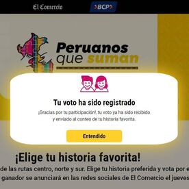 ¡Ampliamos el cierre de las votaciones para que elijas al ganador de Peruanos que Suman 2024!
