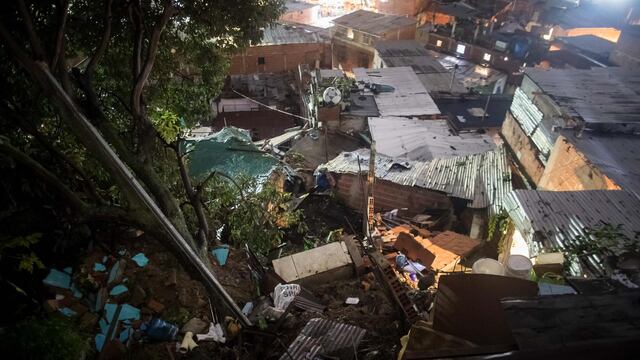 Lluvias en Venezuela: una docena de casas se derrumban en el 23 de Enero, en Caracas