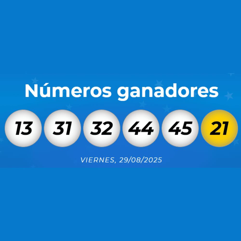 Números ganadores del último sorteo de Mega Millions.