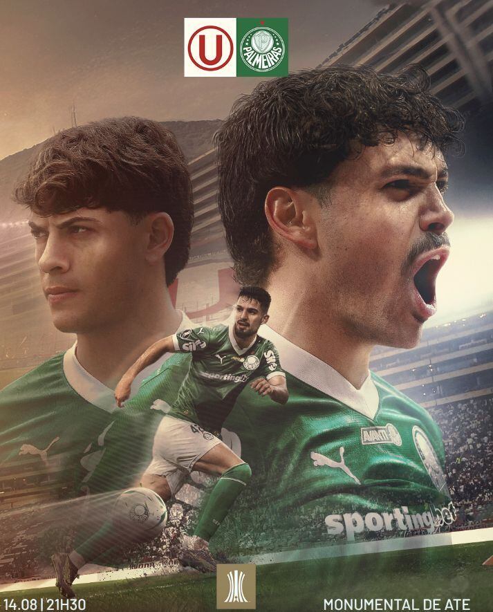 Así anuncia Palmeiras el partido ante los cremas por la Copa Libertadores 2025