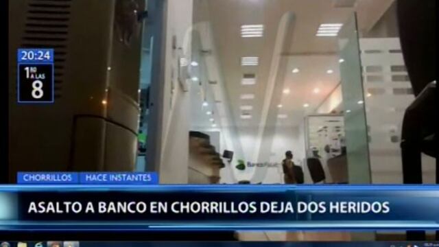 Chorrillos: delincuentes asaltan agencia del Banco Falabella