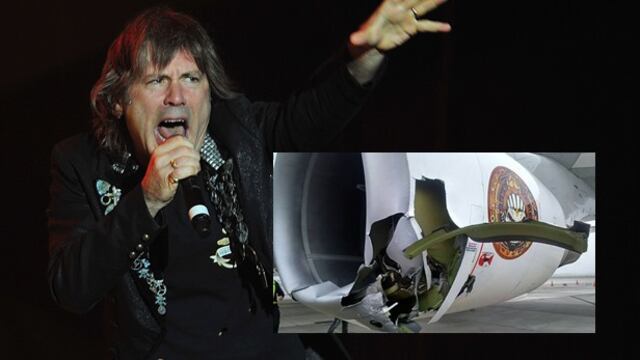 Iron Maiden: avión de la banda chocó con tractor